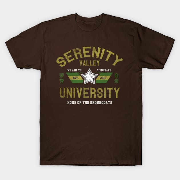 Serenity Valley University T-Shirt by Arinesart